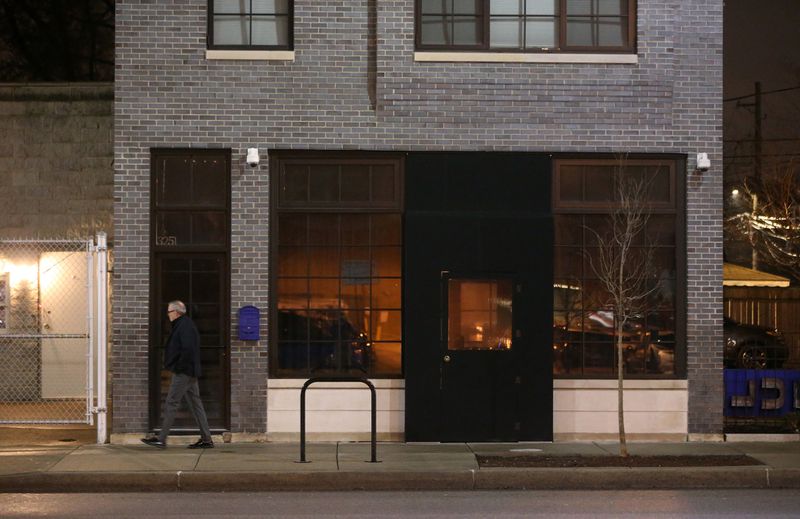 Inside Bluelight, a late-night bar in Roscoe Village, Chicago